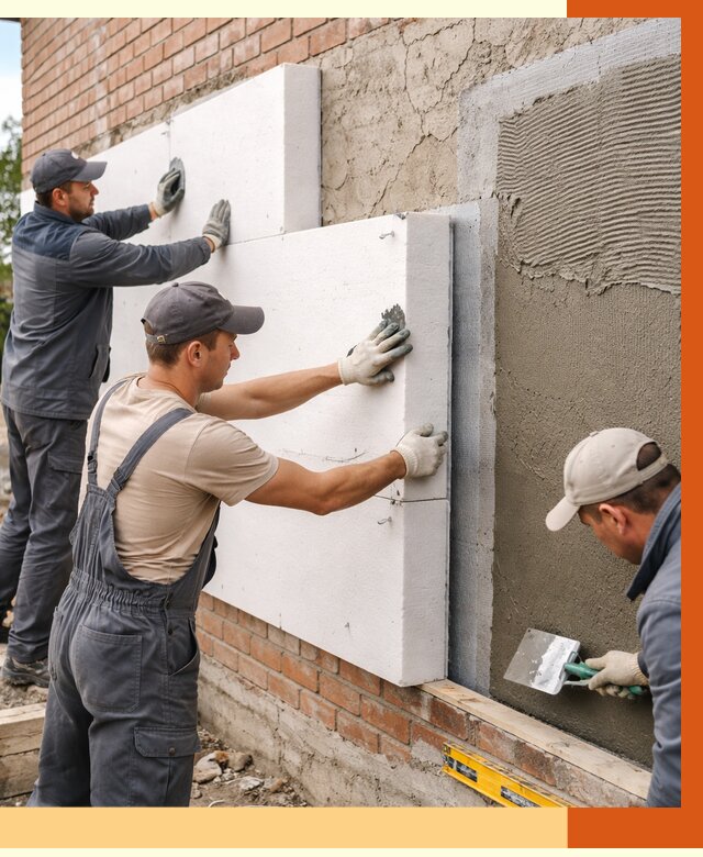 Утепление кирпичного дома в Волгодонске от 4596 руб. под ключ | ТепломастерВгн