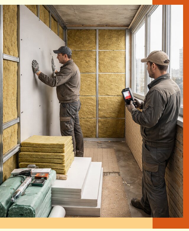 Утепление балкона в Волгодонске от 4924 руб. под ключ | ТепломастерВгн